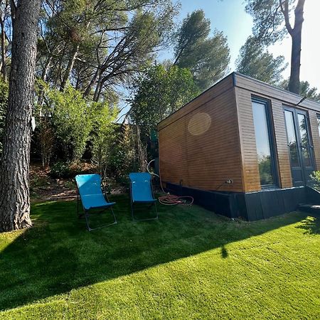 Charmant Studio Lodge Climatise Avec Jardin Et Vue Sur Le Pic Saint Loup Jacou Exterior foto