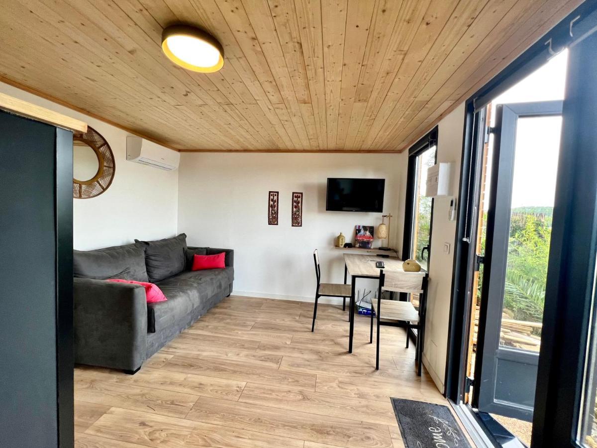 Charmant Studio Lodge Climatise Avec Jardin Et Vue Sur Le Pic Saint Loup Jacou Exterior foto